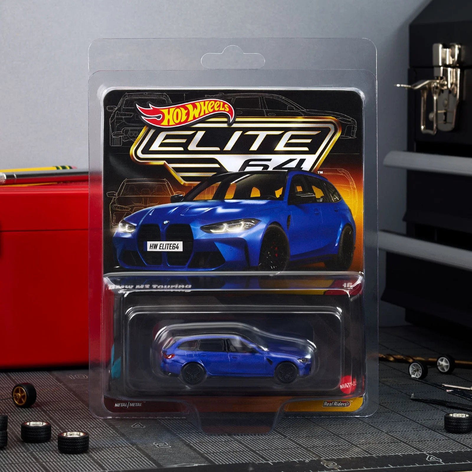 Hot Wheels Elite 64 BMW M3 Touring (Blue)