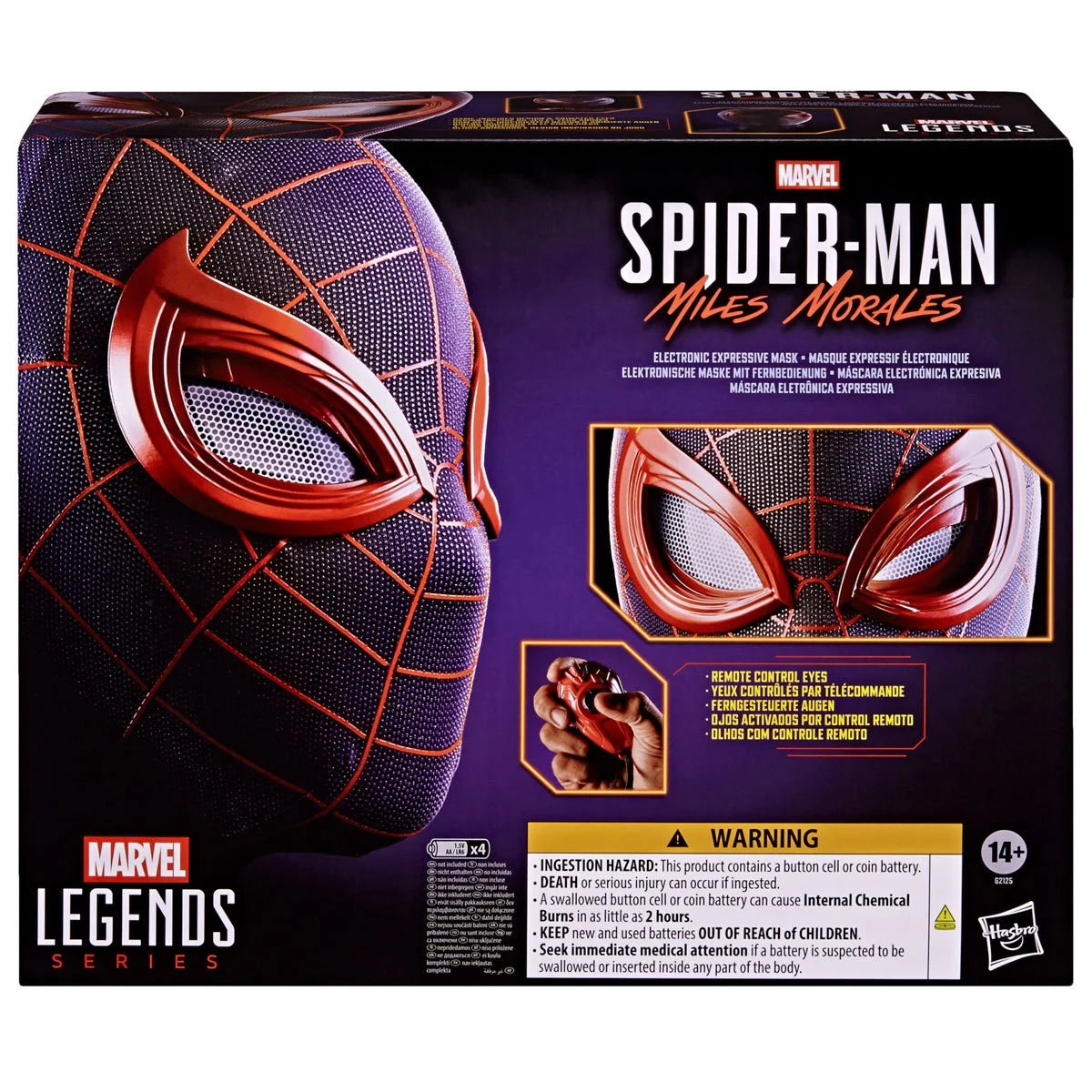 Spider-Man Marvel Legends Miles Morales Electronic Expressive Mask