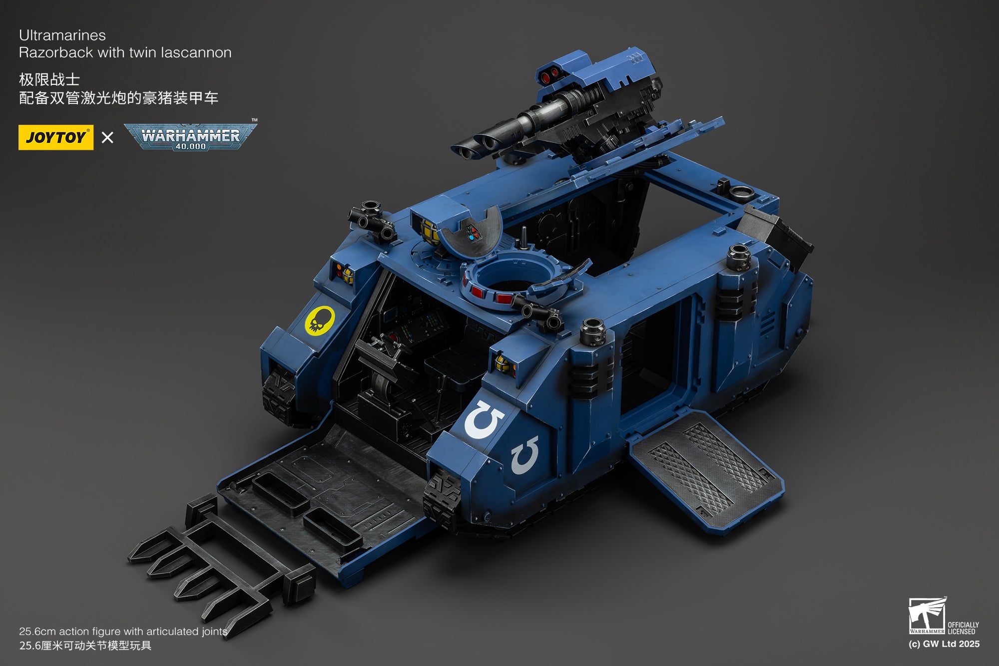 Warhammer 40K Ultramarines Razorback with Twin Lascannon 1/18 Scale Vehicle