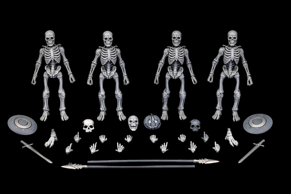 Graveyard Skeletons Action Figure Four Pack