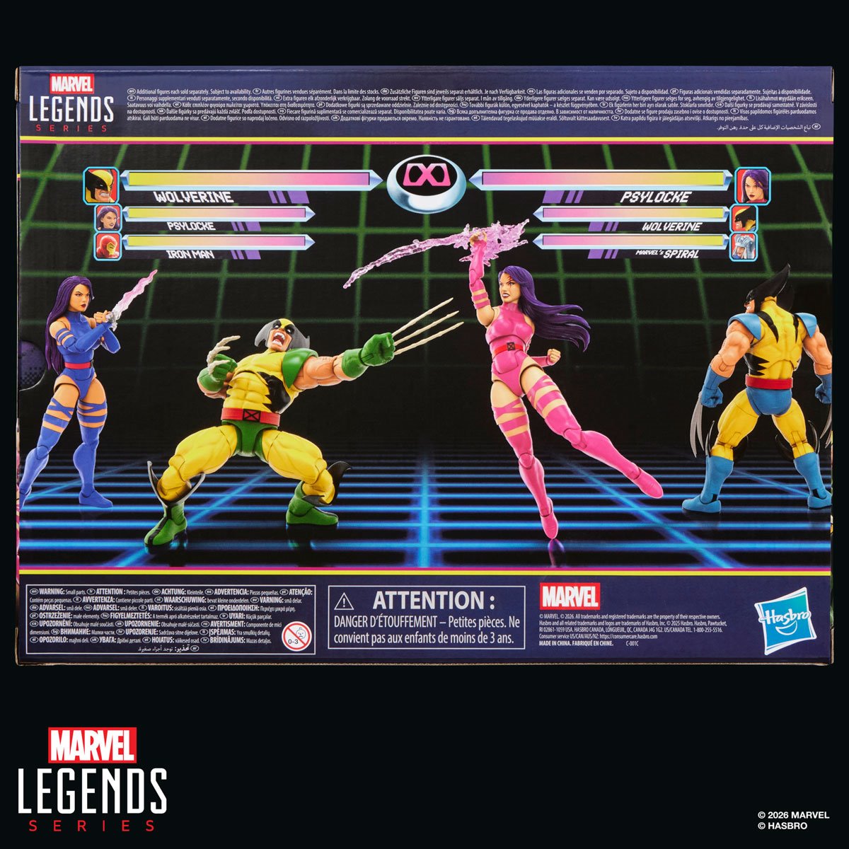 X-Men Marvel Legends Wolverine vs Psylocke Action Figures