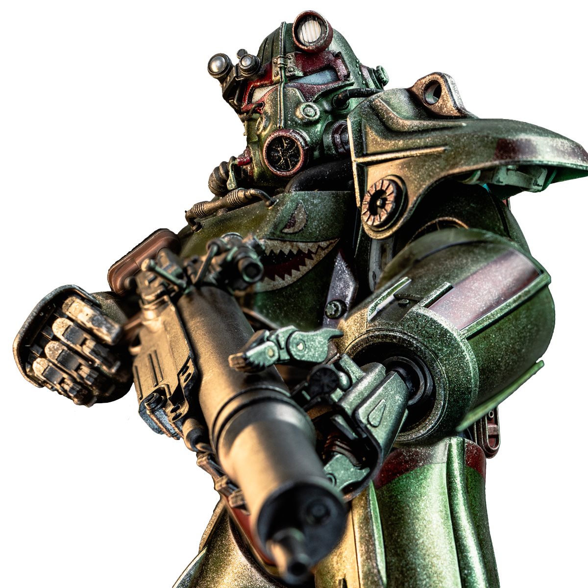 Fallout T-45 Power Armor Hot Rod Shark 1/6 Scale Figure