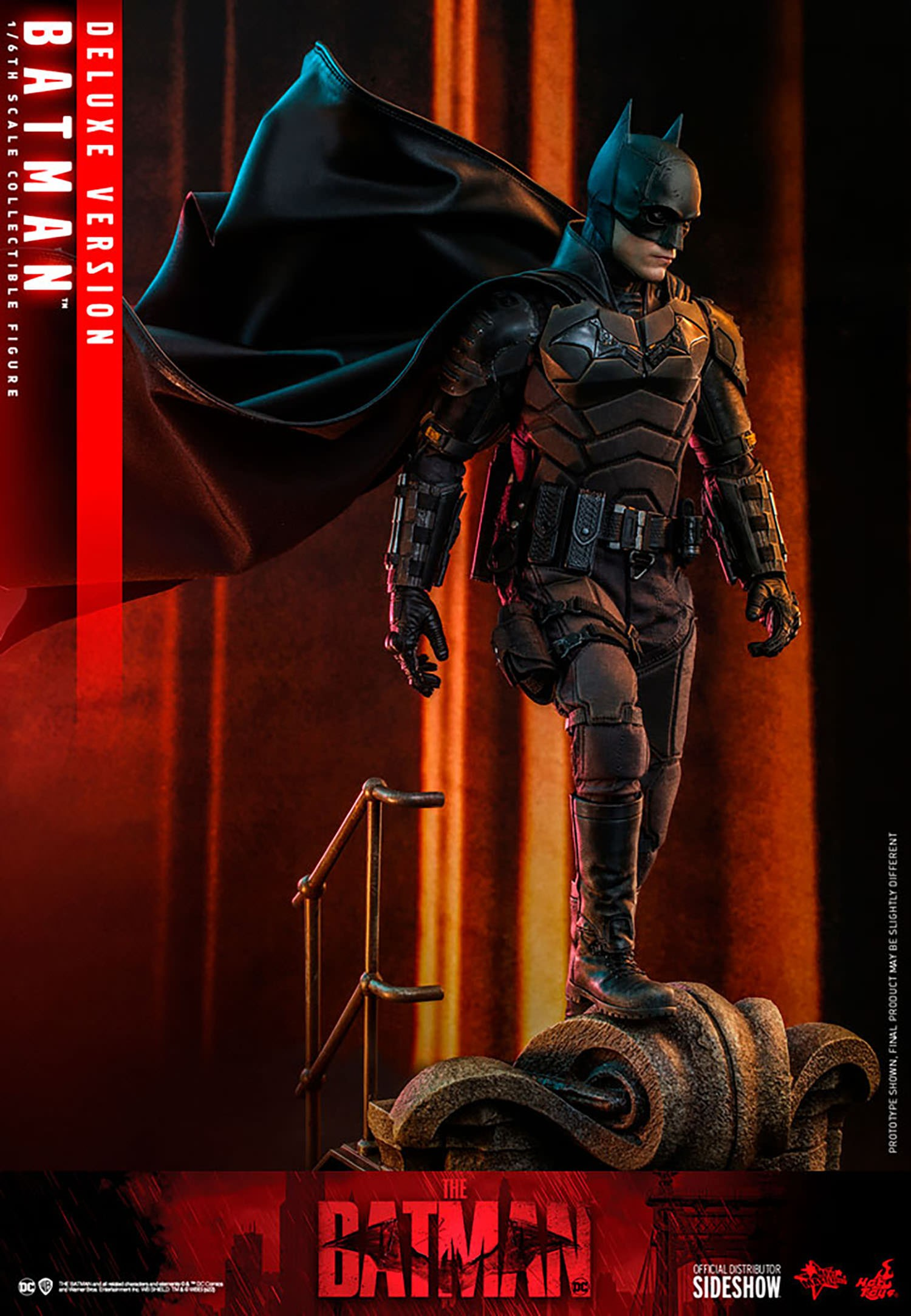 BATMAN AND BAT-SIGNAL Collectible Set by Hot Toys