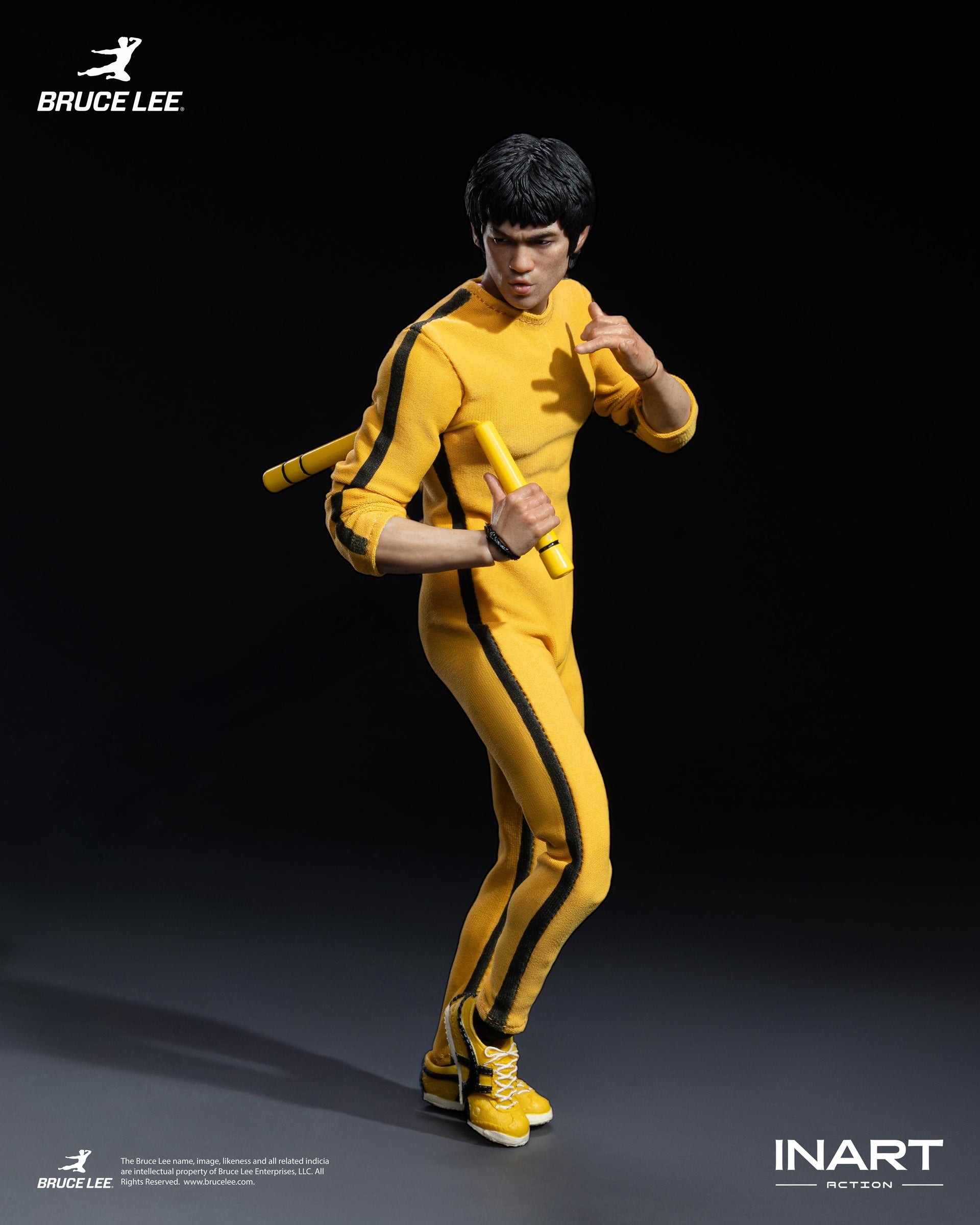 Bruce Lee (Yellow Jumpsuit) 1/12 Action Figure by INART Action