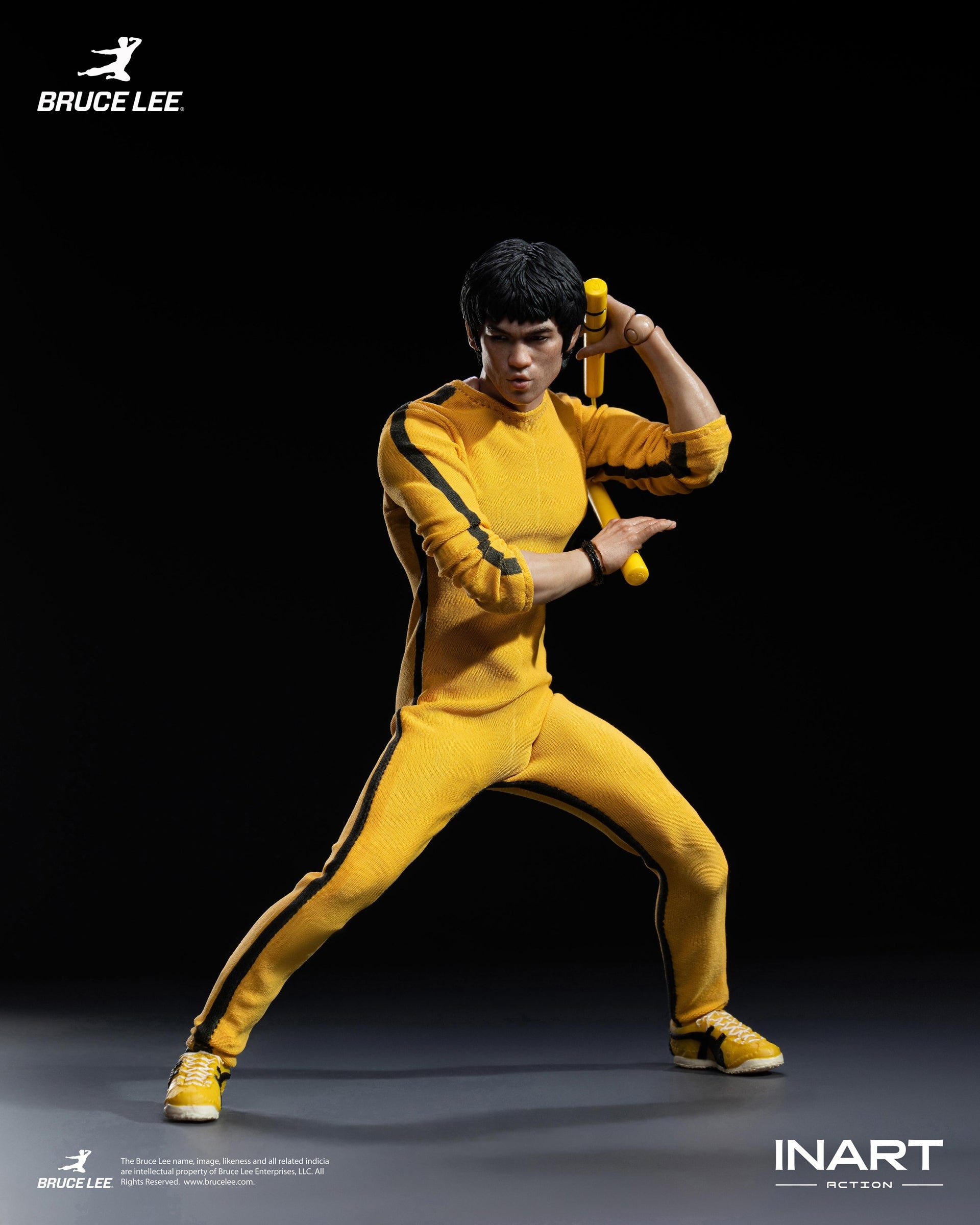Bruce Lee (Yellow Jumpsuit) 1/12 Action Figure by INART Action