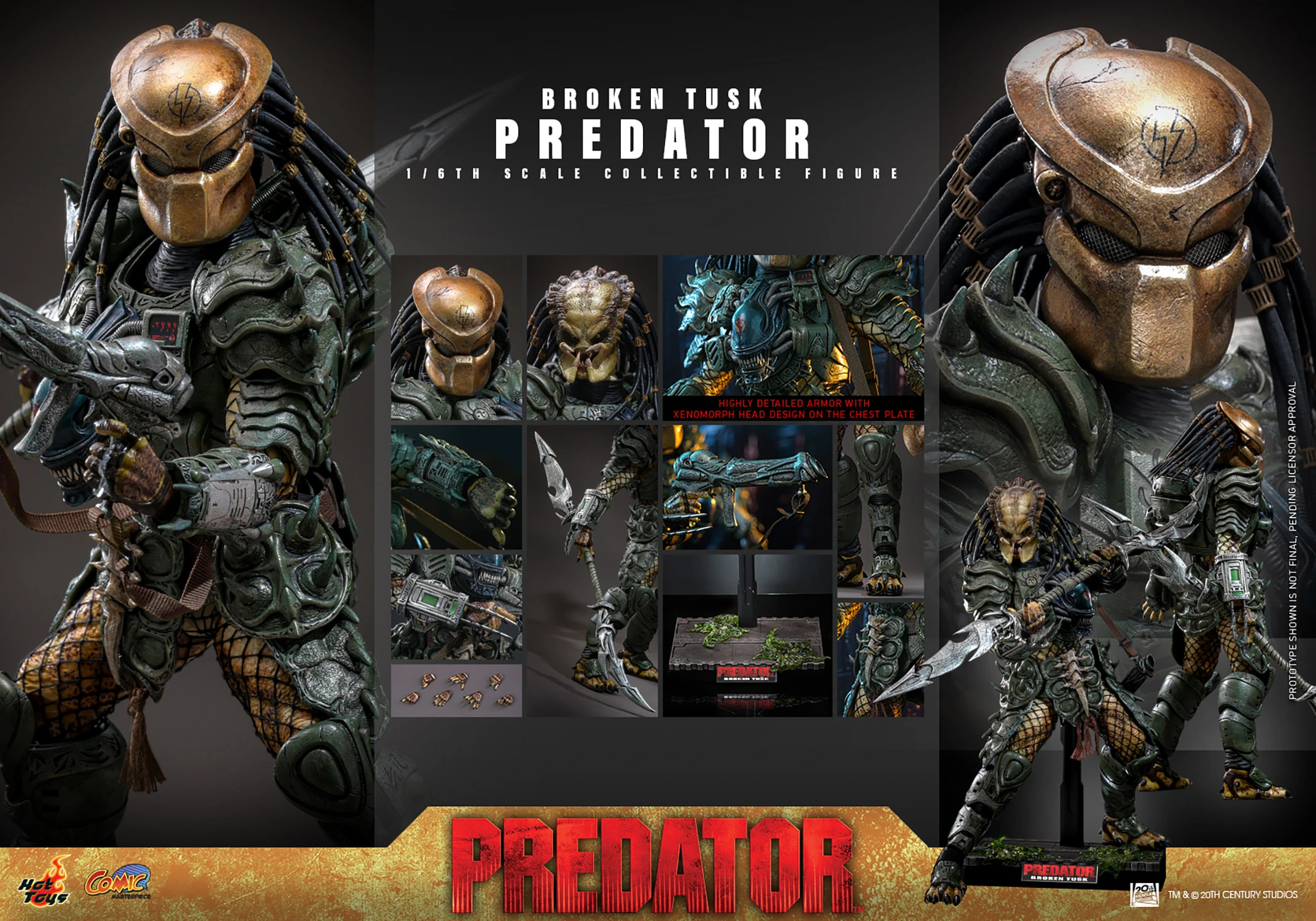 Broken Tusk Predator Sixth Scale Figure by Hot Toys