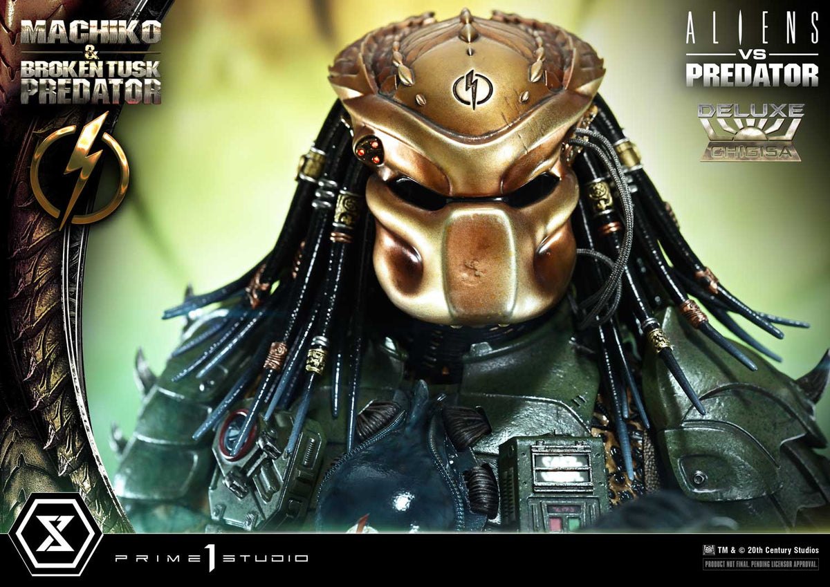 Machiko & Broken Tusk Predator (Aliens vs. Predator Comic) DX Bonus 1/4 Statue by Prime 1 Studio
