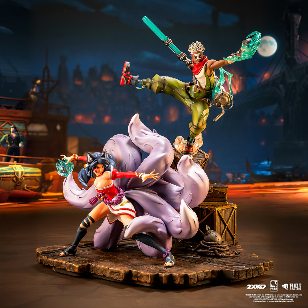 2XKO Ekko and Ahri Diorama Statue by PureArts