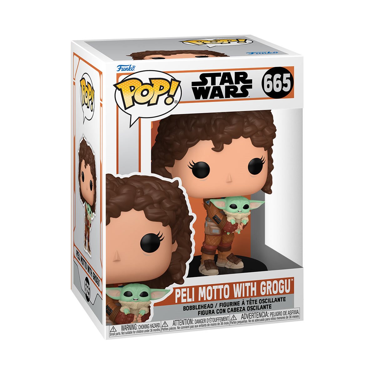 Star Wars: The Mandalorian Peli Motto with Grogu Vinyl Figure By Funko Pop!