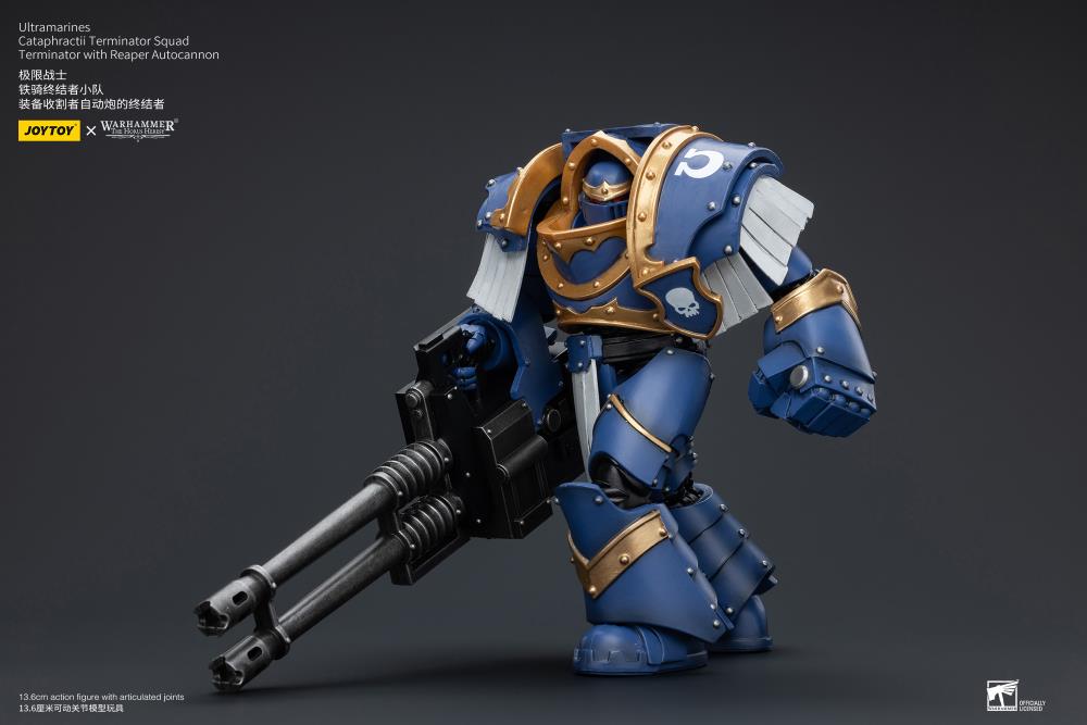 Warhammer: The Horus Heresy Ultramarines Cataphractii Terminator Squad Terminator with Reaper Autocannon Action Figure