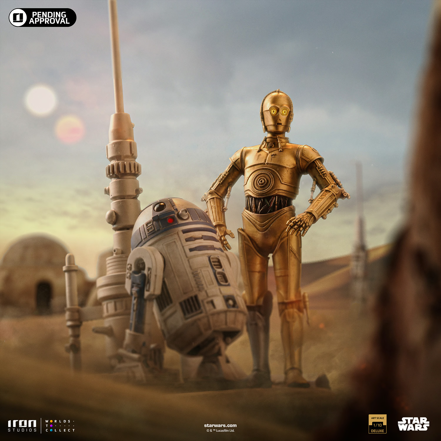 C-3PO and R2-D2 Deluxe 1:10 Scale Statue by Iron Studios