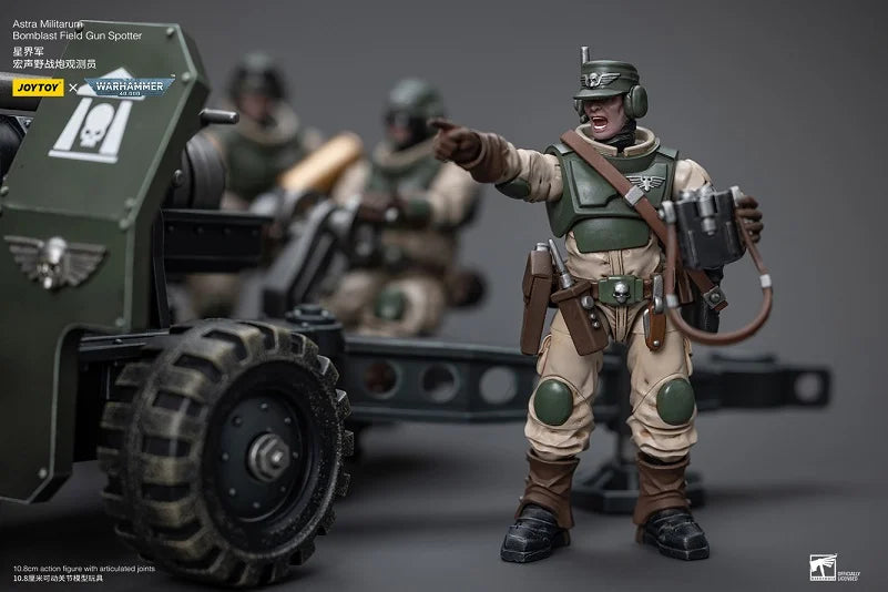 Warhammer 40K Astra Militarum Ordnance Team with Bombast Field Gun Artillery Set