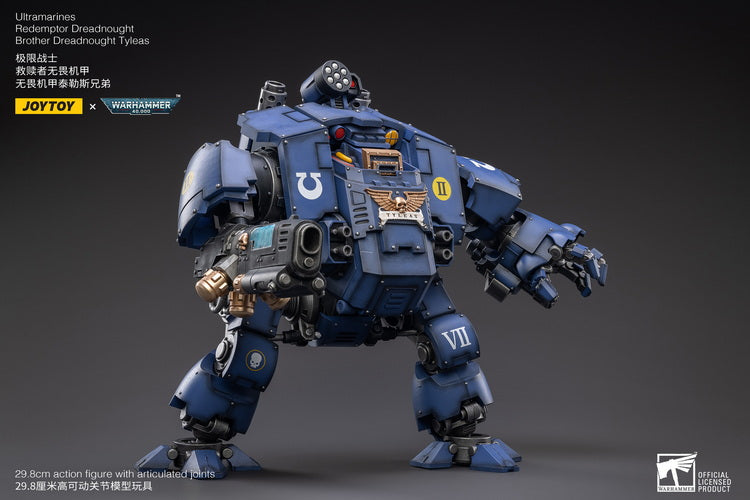 Warhammer 40K Ultramarines Redemptor Dreadnought Brother Tyleas 1/18 Scale Figure