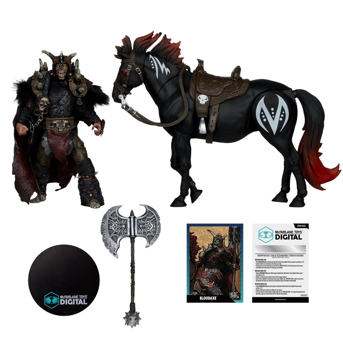 Spawn: The Dark Ages Bloodaxe with Horse Action Figure 2-Pack