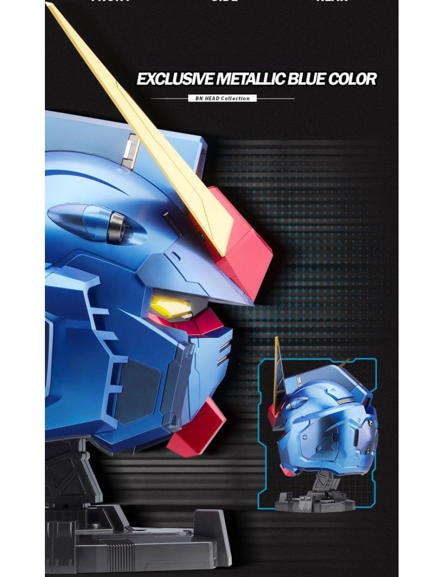 Bandai BN Head Collection Vol.1 Mobile Suit Gundam RX-78-2 Gundam Head Sculpt Metallic