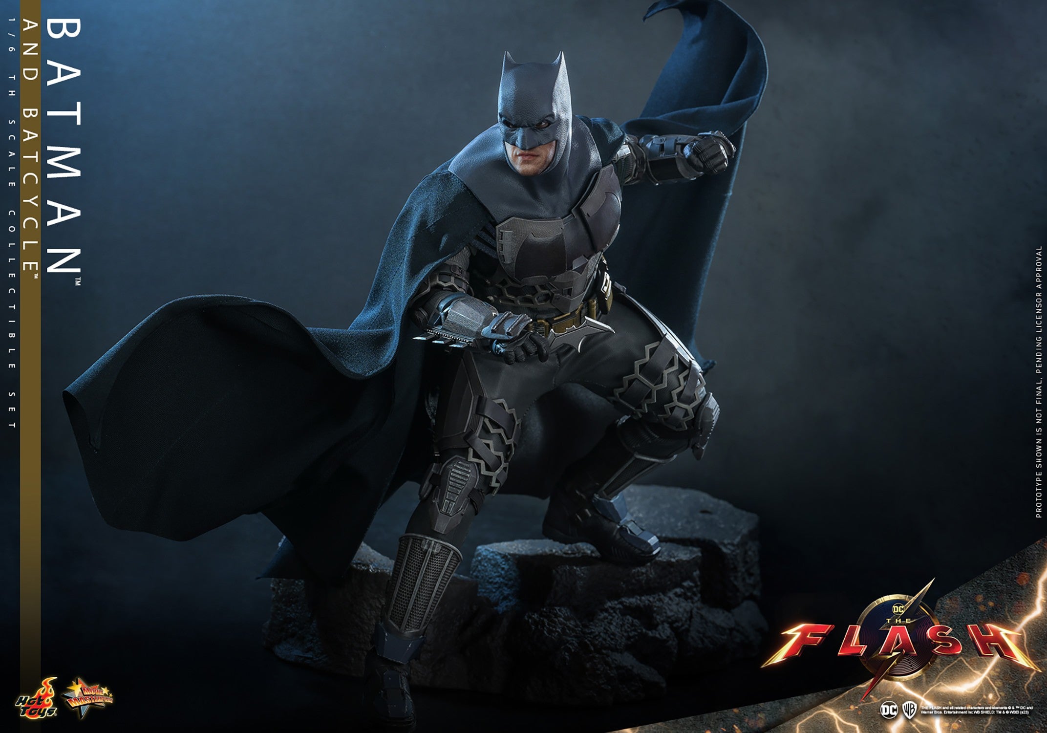 Batman and Batcycle (The Flash) Sixth Scale Figure & Accessory Set by Hot Toys