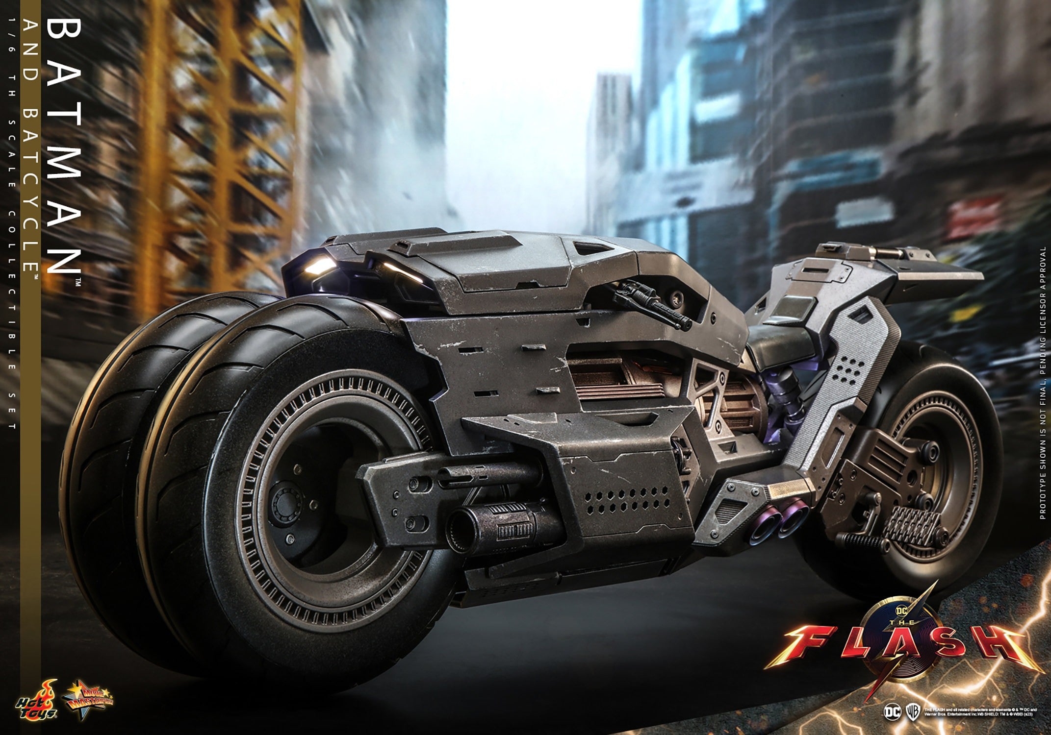Batman and Batcycle (The Flash) Sixth Scale Figure & Accessory Set by Hot Toys