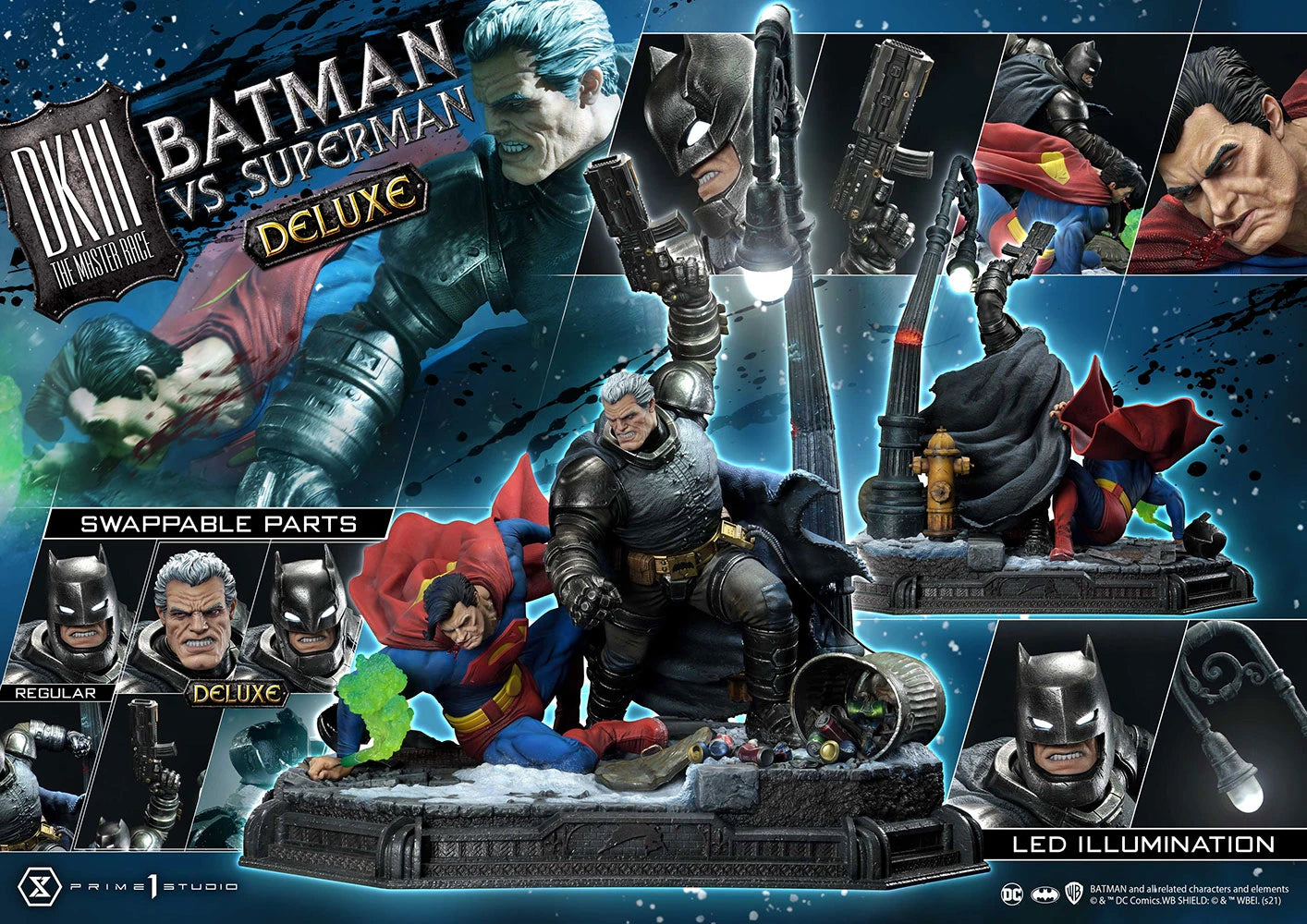 BATMAN VERSUS SUPERMAN (DELUXE VERSION) Statues By Prime 1 Studio