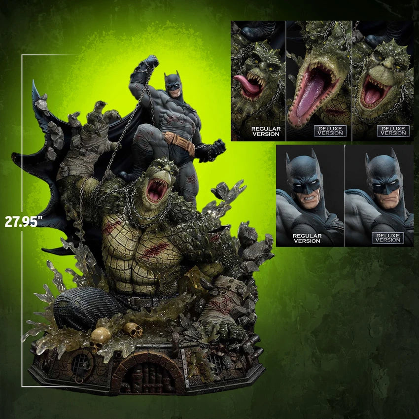 Dc Comics Batman vs. Killer Croc (Deluxe Version) Statue By Prime 1 Studio