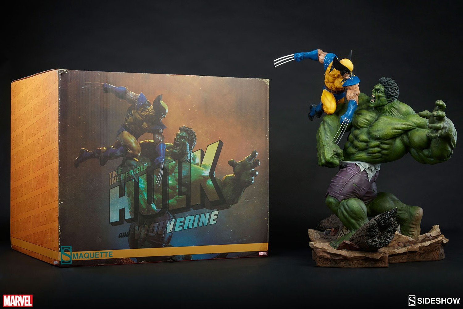 Hulk vs Wolverine Maquette Exclusive By Sideshow Collectibles