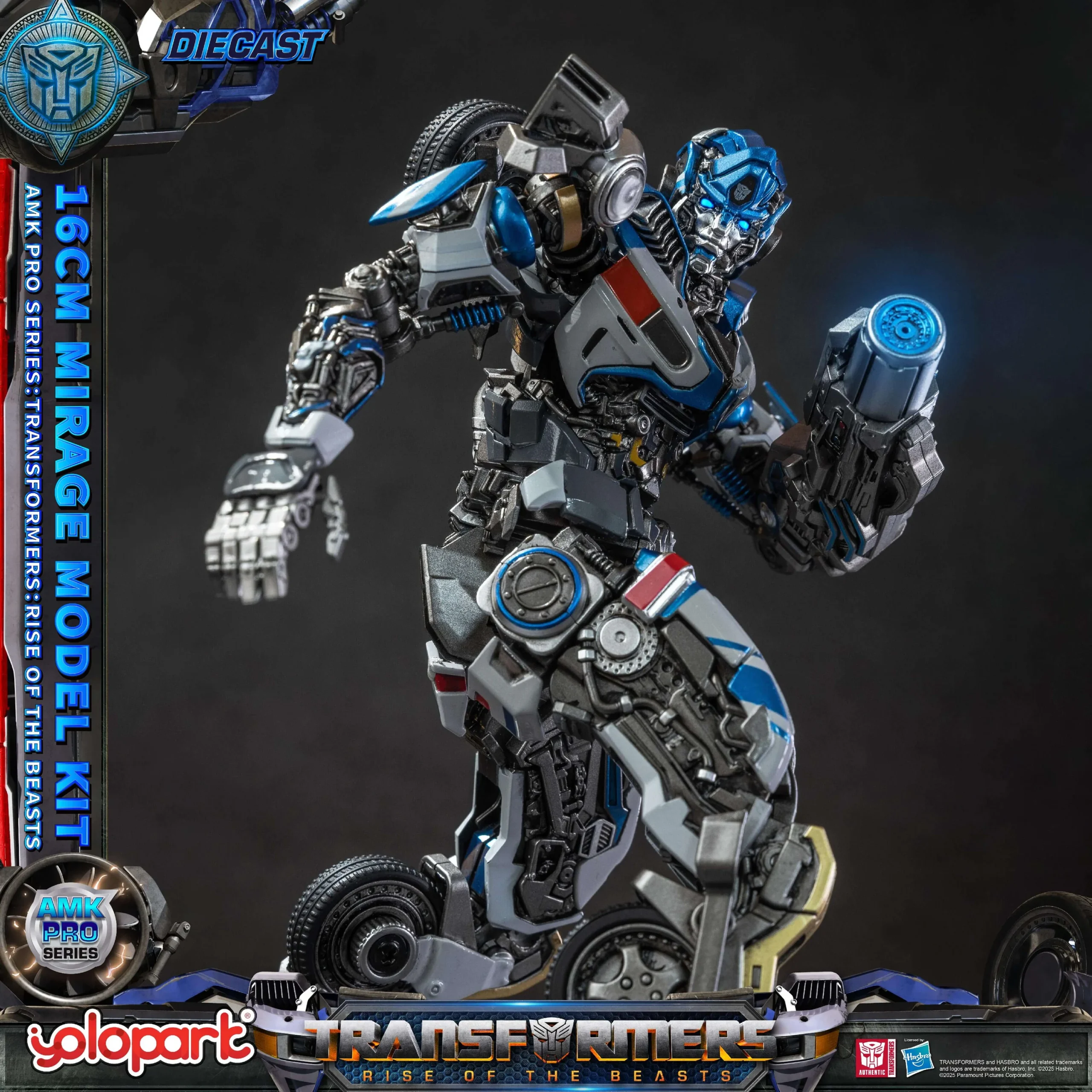 Transformers Rise of the Beasts 16cm Mirage Model Kit AMK PRO Series By Yolopark