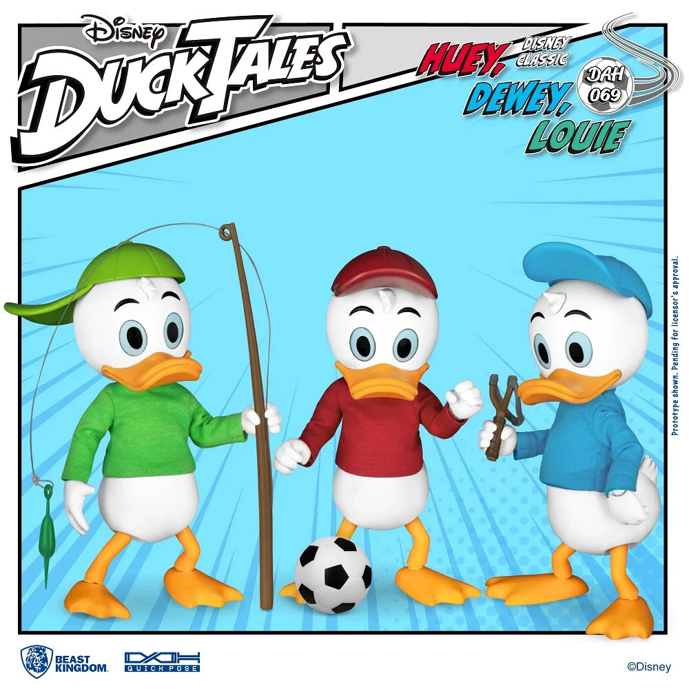 DuckTales Dynamic 8ction Heroes DAH-069 Huey, Dewey, & Louie Set of 3 Figures