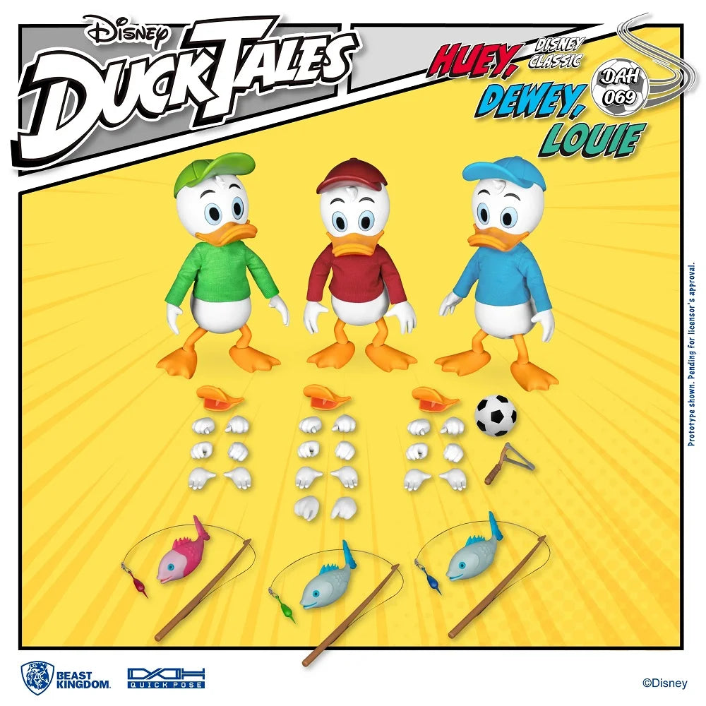 DuckTales Dynamic 8ction Heroes DAH-069 Huey, Dewey, & Louie Set of 3 Figures