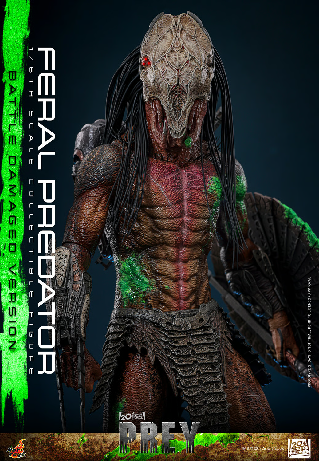 Feral Predator (Battle Damaged Version) Sixth Scale Figure by Hot Toys