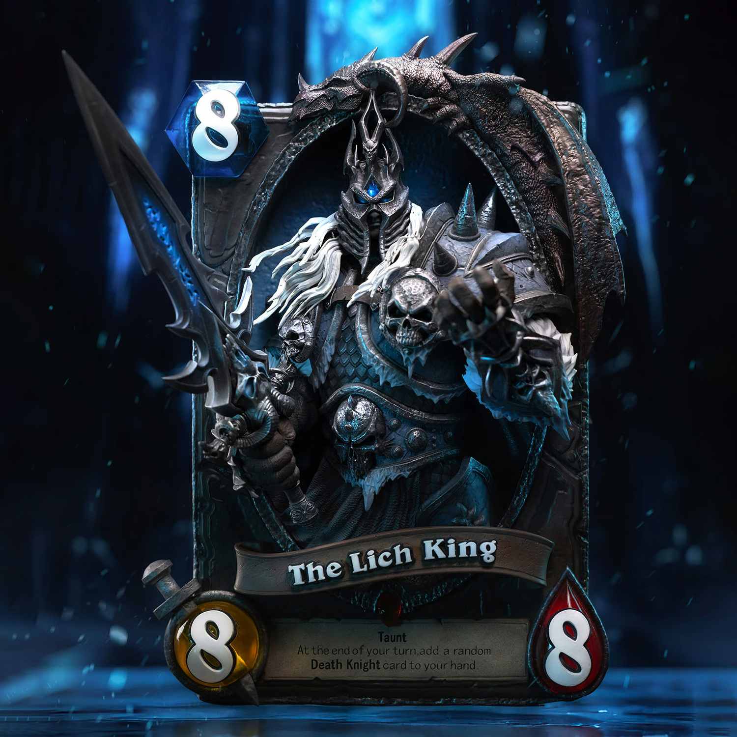 The Lich King 3D Art Frame Statues by HEX Collectibles
