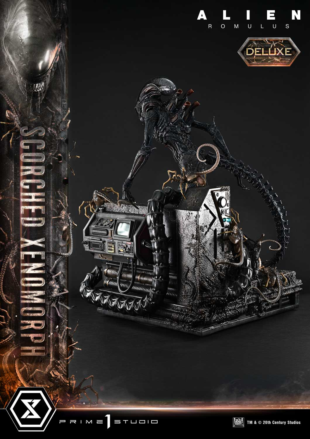 Alien Romulus Scorched Xenomorph DX Bonus Version By Prime 1 Studio