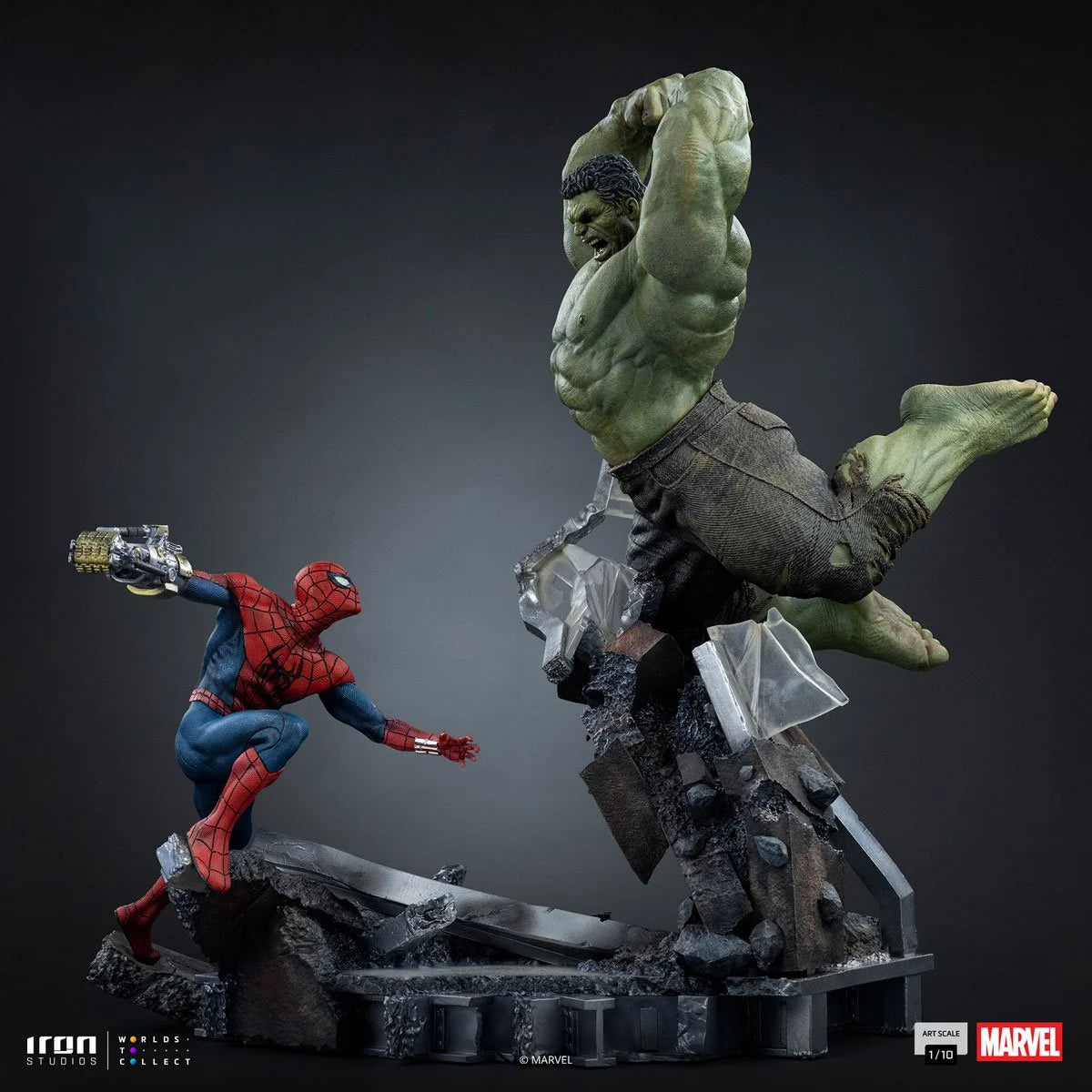 Spider-Man: Brand New Day Spider-Man vs Hulk 1/10 Art Scale Limited Edition Statue by Iron Studios