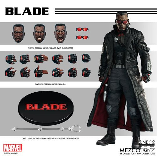 Blade Midnight Sons One:12 Collective Action Figure By Mezco