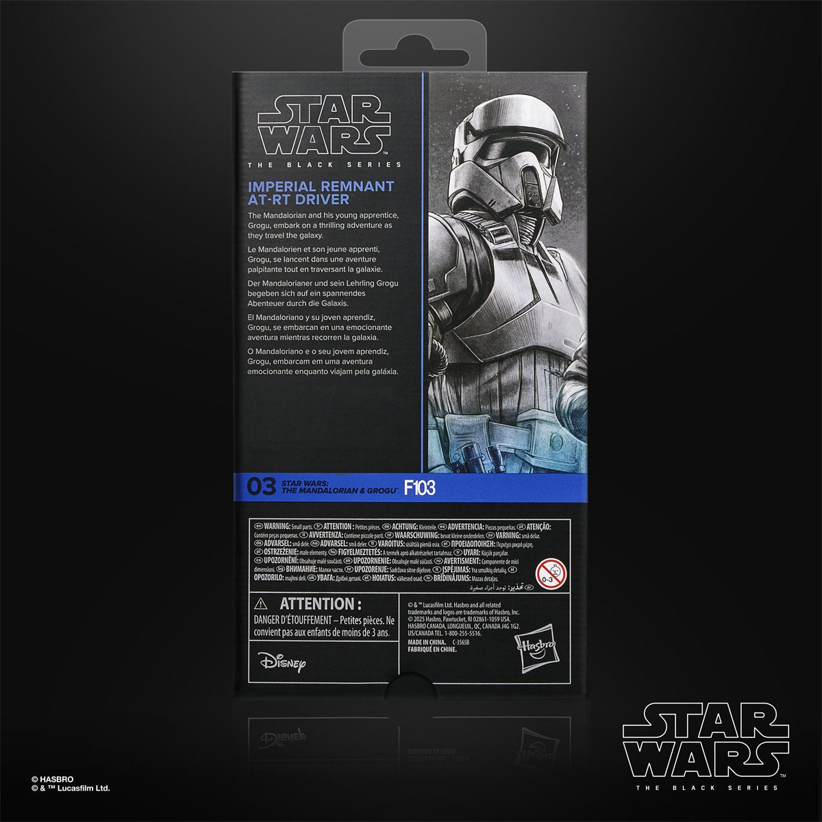 Star Wars The Black Series The Mandalorian & Grogu Imperial Remnant AT-RT Driver Action Figure
