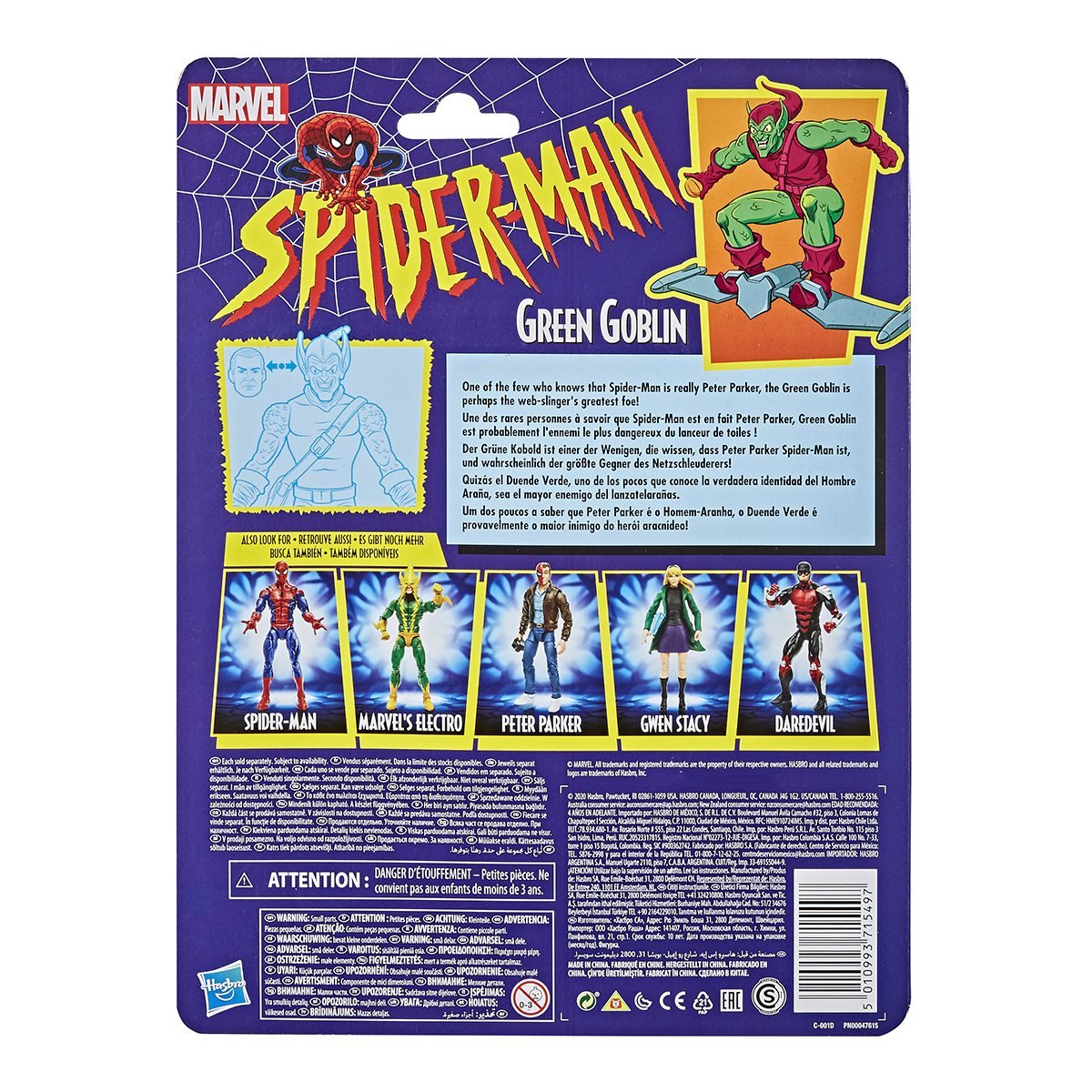 Spider-Man Retro Marvel Legends Green Goblin Action Figure