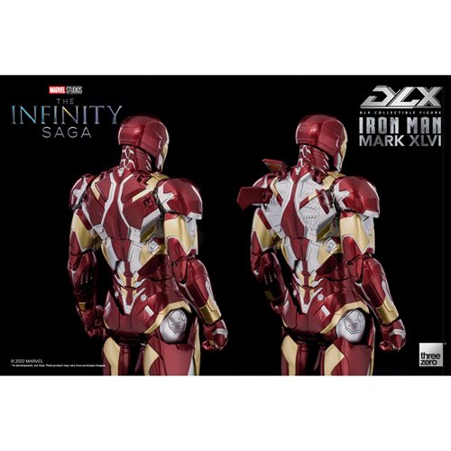 Avengers: Infinity Saga Iron Man Mark 46 DLX 1:12 Scale Action Figure By Threezero