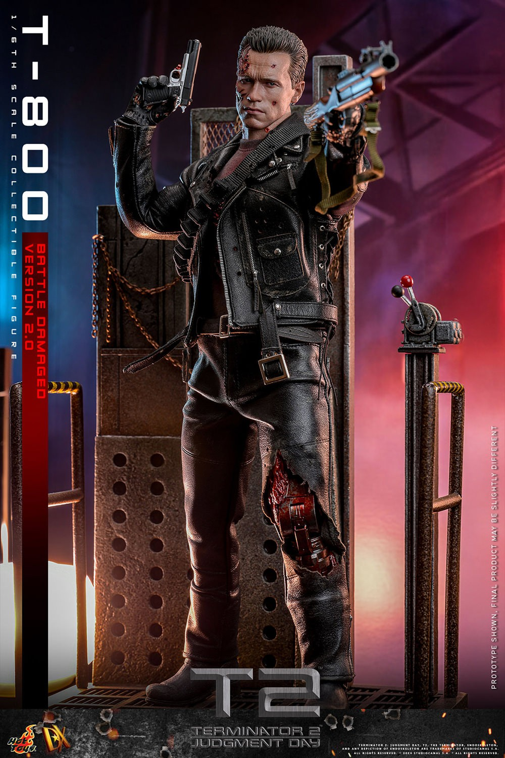 T-800 (BATTLE DAMAGED VERSION 2.0) Sixth Scale Figure by Hot Toys