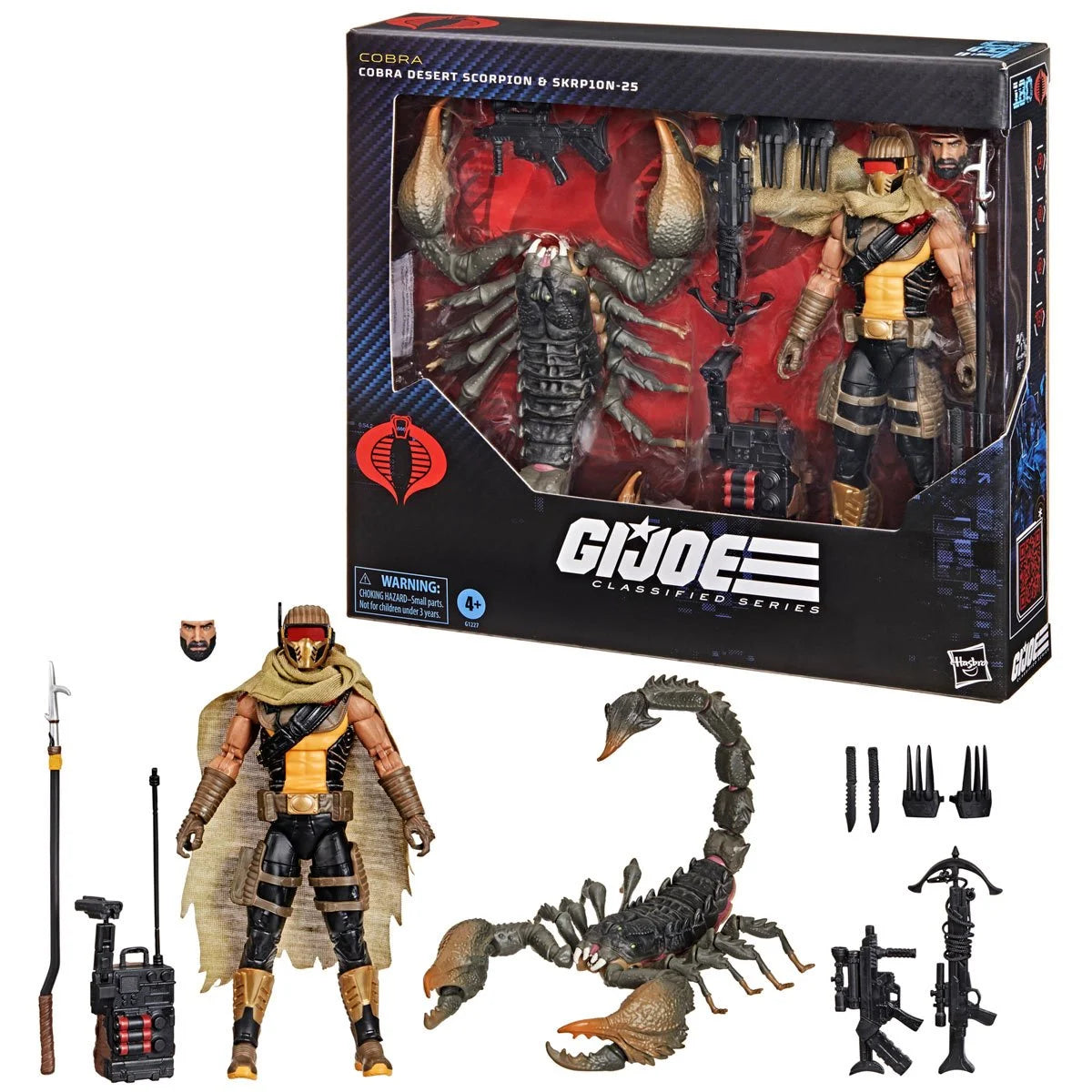 G.I. Joe Classified Series Deluxe Cobra Desert Scorpion & SKRP10N-25 Action Figures