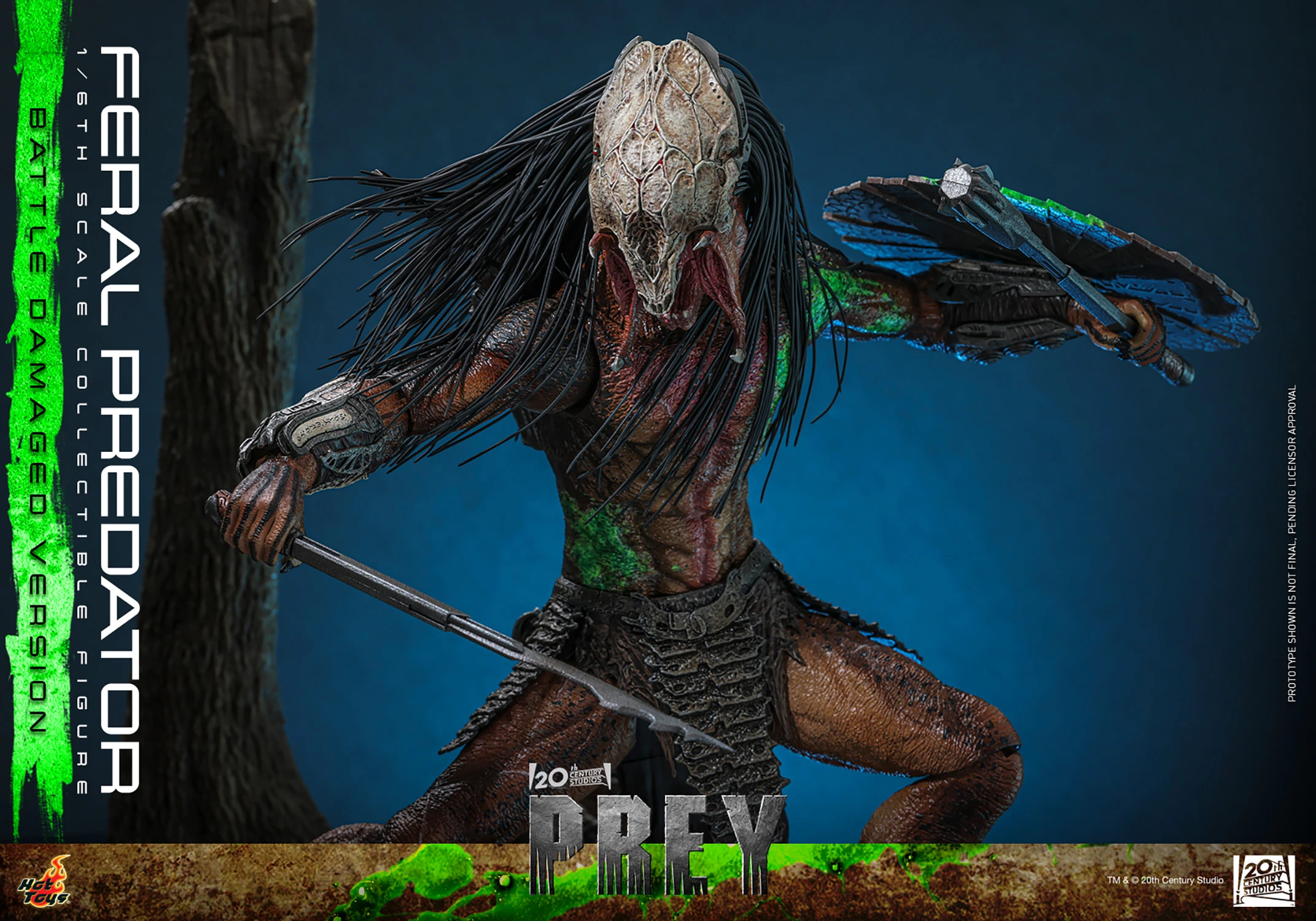 Feral Predator (Battle Damaged Version) Sixth Scale Figure by Hot Toys