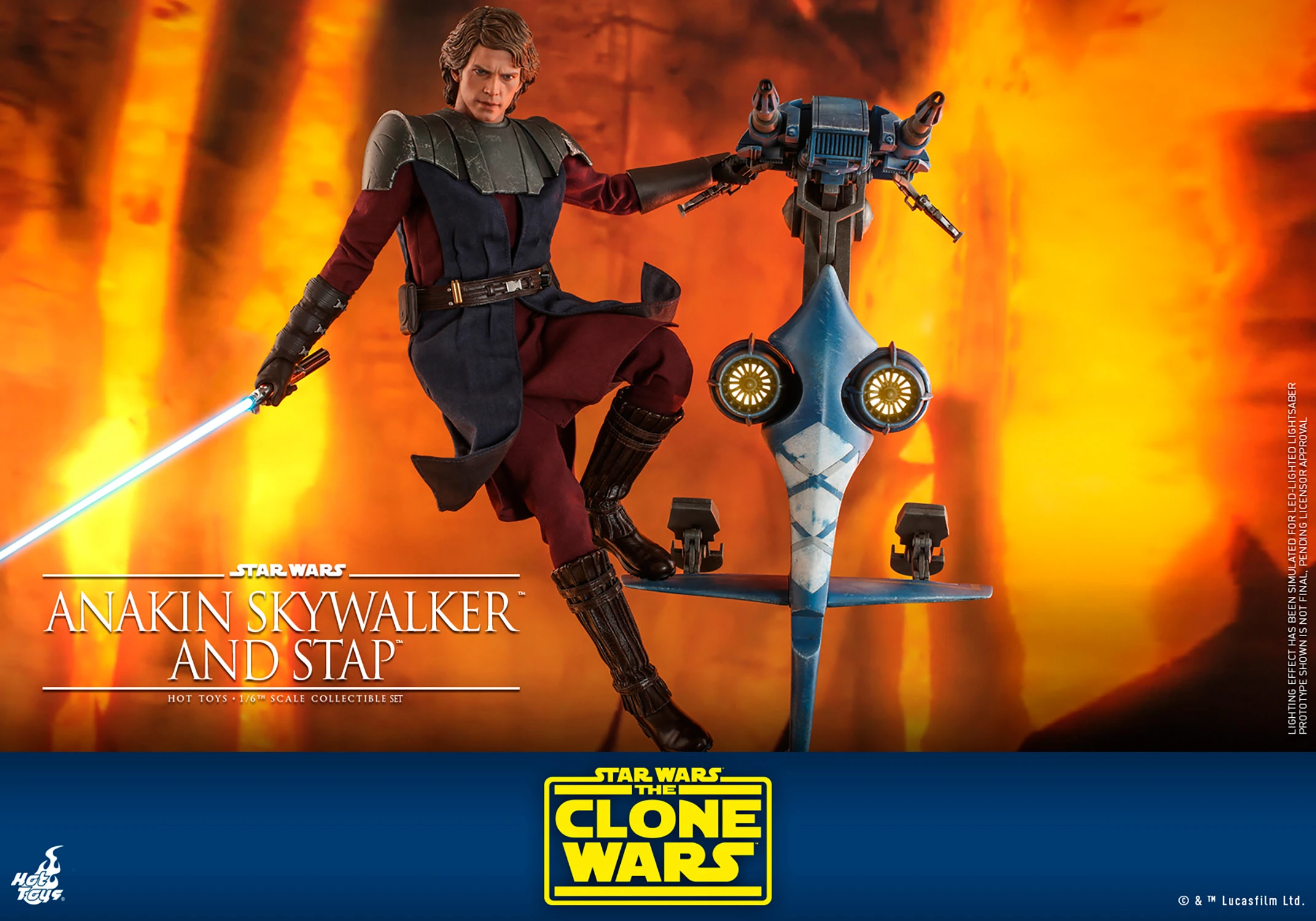 Anakin Skywalker and STAP Sixth Scale Figure Set by Hot Toys