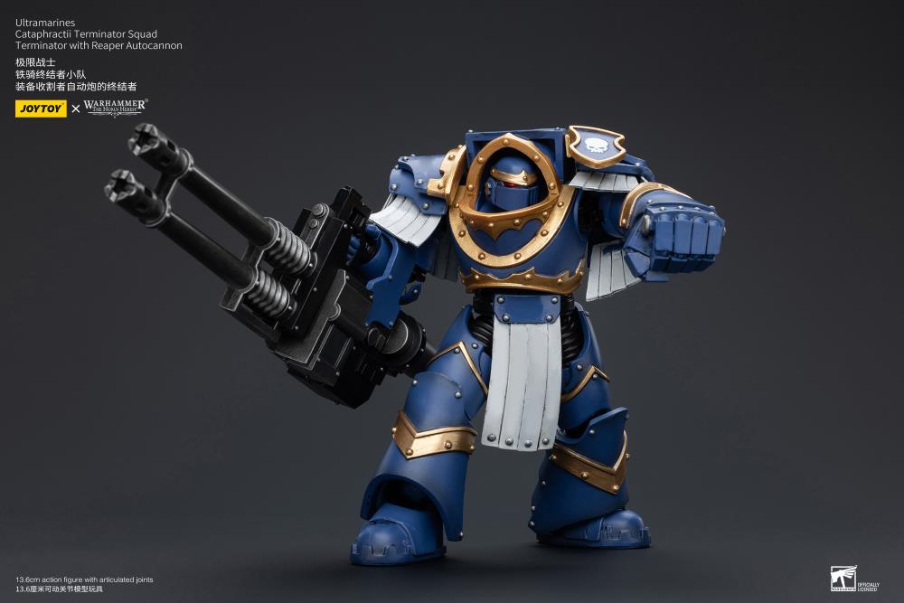 Warhammer: The Horus Heresy Ultramarines Cataphractii Terminator Squad Terminator with Reaper Autocannon Action Figure