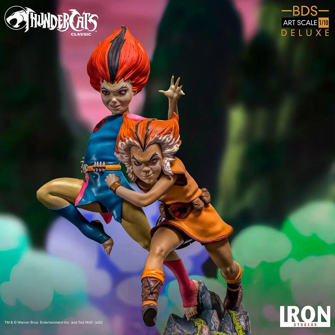 Wilykit & Wilykat Thundercats Bds Art Scale 1/10 Statue By Iron Studios