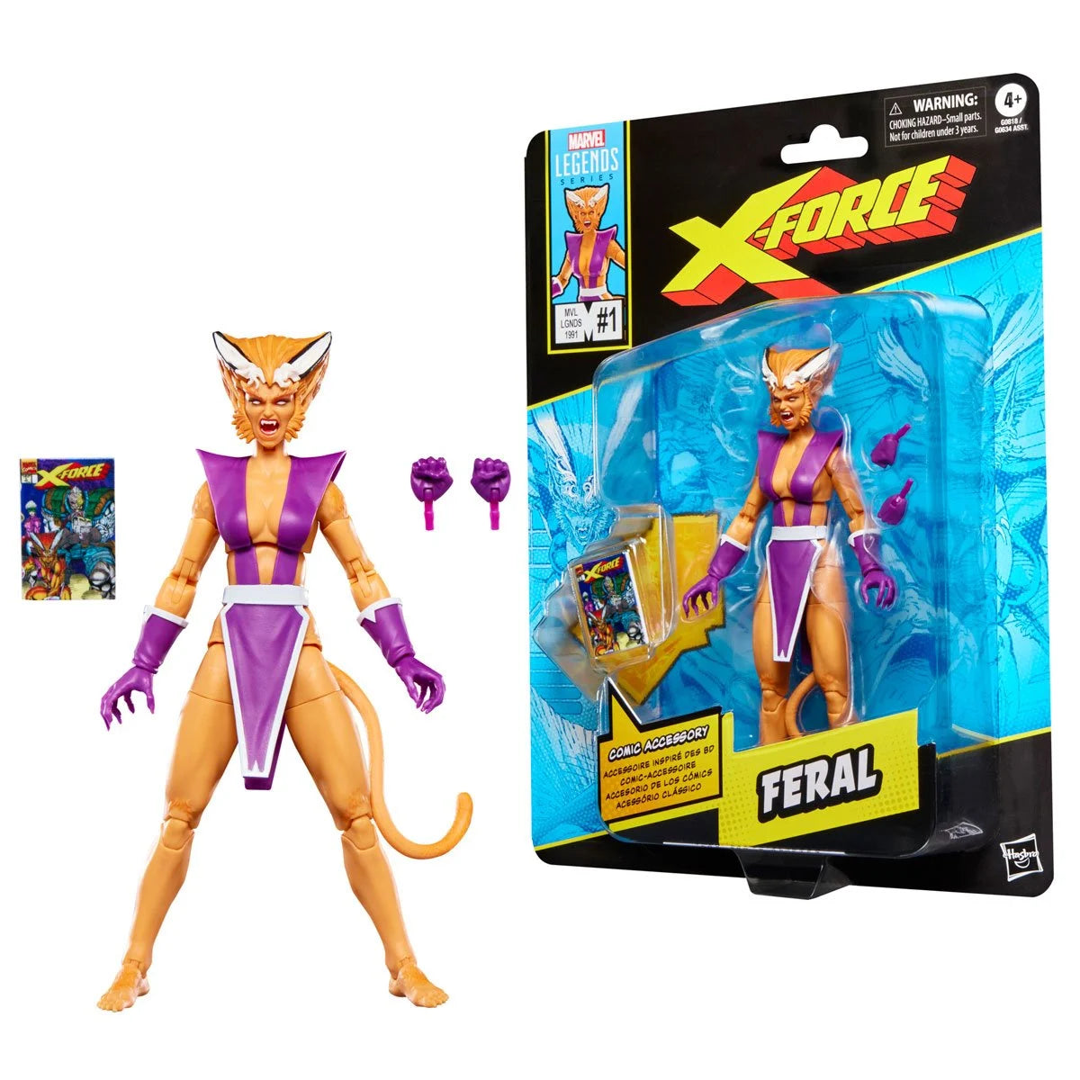 X-Men X-Force Marvel Legends Series Feral Action Figure