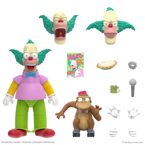 The Simpsons Ultimates Krusty the Clown 7-Inch Action Figure By Super 7