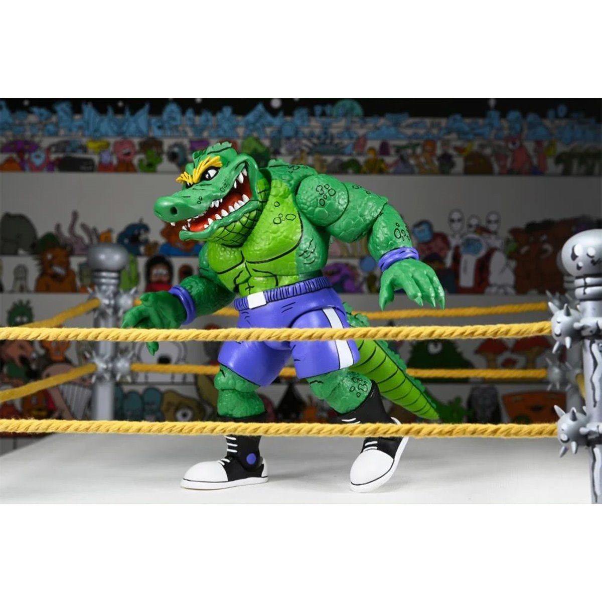 TMNT Archie Comics Stump Wrestling Leatherhead Action Figure by Neca