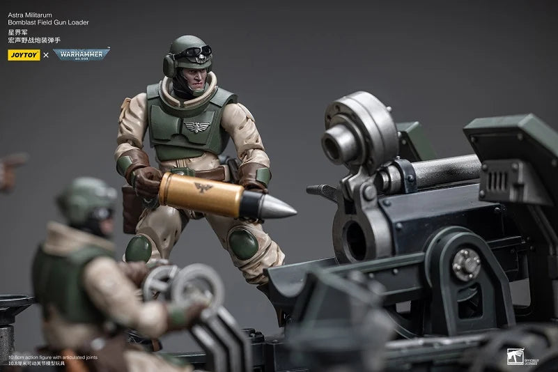 Warhammer 40K Astra Militarum Ordnance Team with Bombast Field Gun Artillery Set