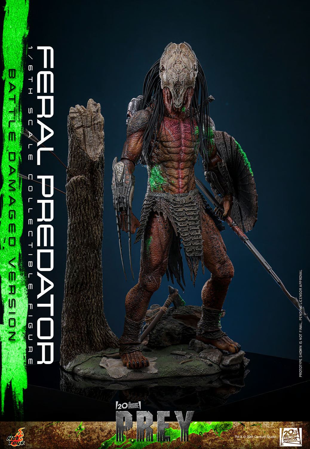 Feral Predator (Battle Damaged Version) Sixth Scale Figure by Hot Toys