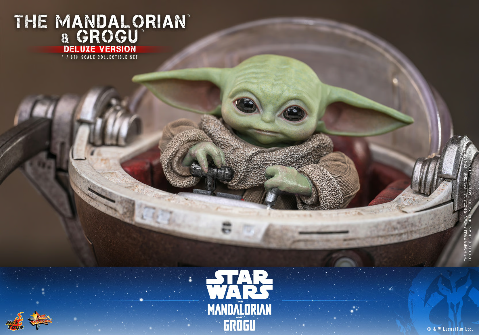 The Mandalorian and Grogu (Deluxe Version) Sixth Scale Figure by Hot Toys