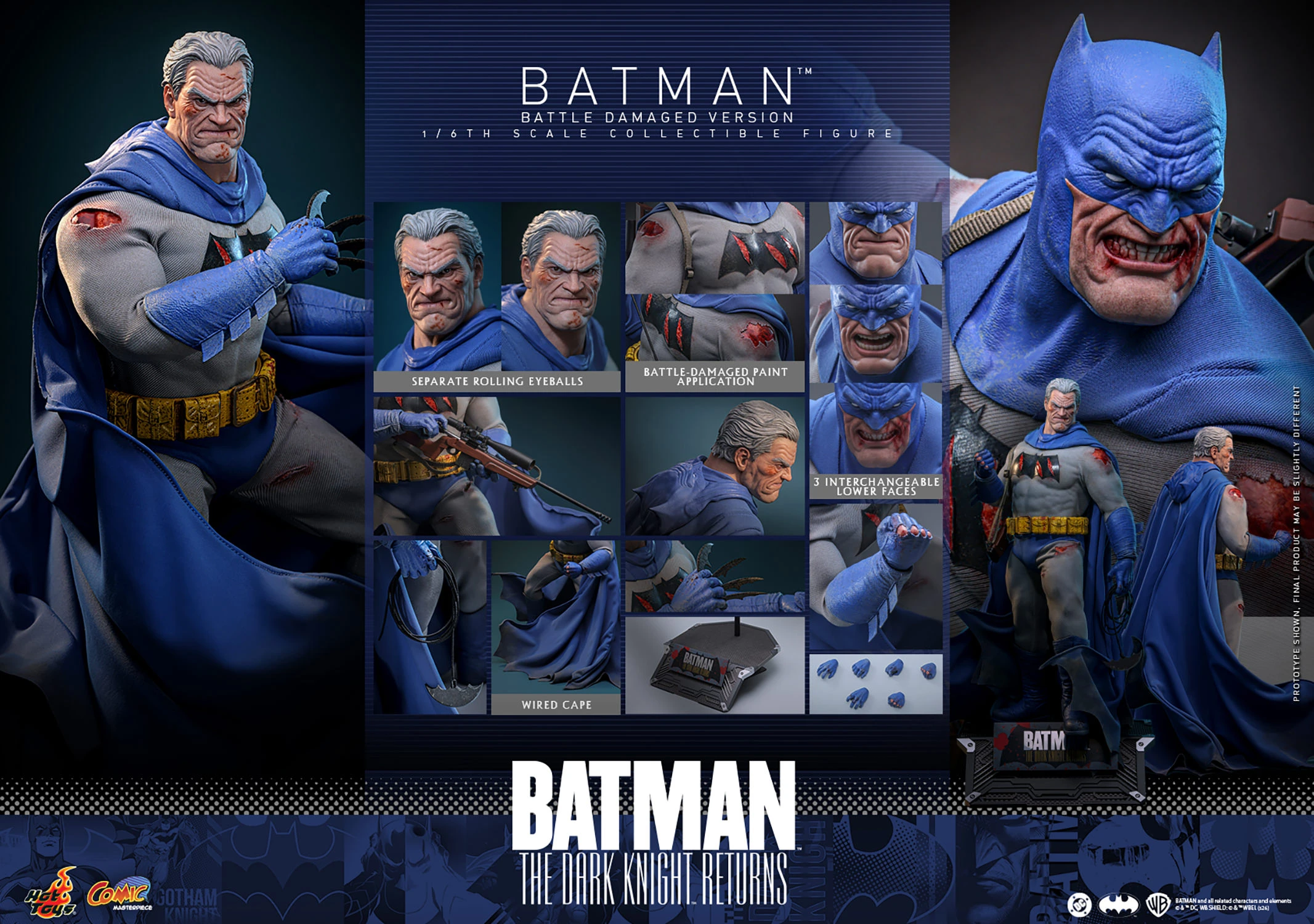 Batman (Battle Damaged Version) Sixth Scale Figure by Hot Toys