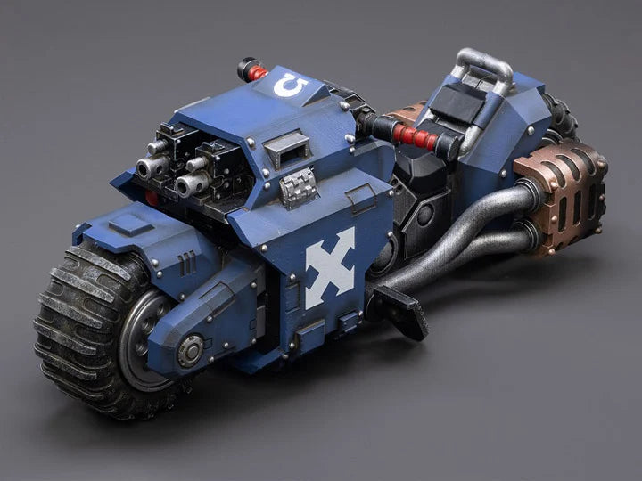 JOYTOY Warhammer 40k Ultramarines Raider-Pattern Combat Bike 1/18 Scale