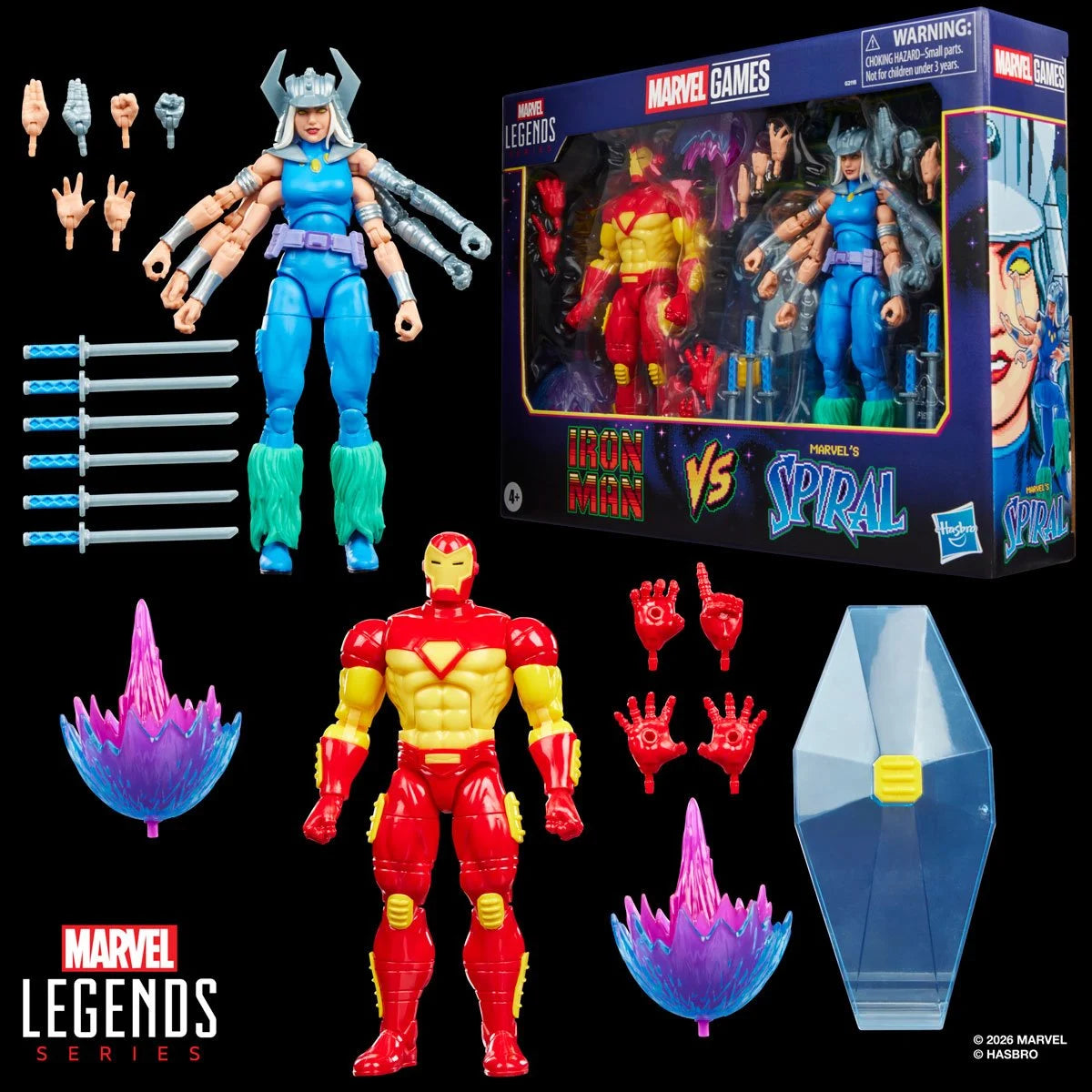 Marvel Legends Series Iron Man vs Spiral Action Figure By Hasbro
